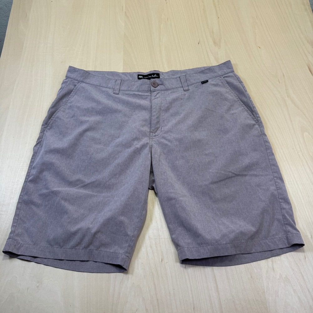 Travis Mathew Mens Shorts Size 38 Red Performance Stretch Golf Casual‎